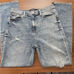 Hudson Jeans Women Size 29 Holly Straight High Rise Distressed‎ Blue